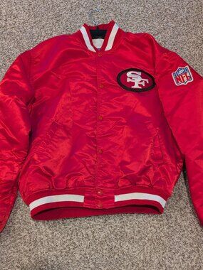 NFL Licensed 49er Vintage Satin Jacket XL